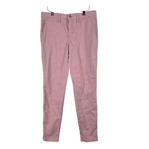 41 Hawthorne Pants 8 Womens Light Pink Mid Rise Skinny Leg Pockets Casual